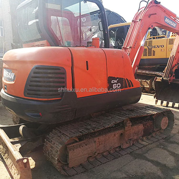 ব্যবহৃত হাইড্রোলিক ক্রলার Doosan 60 খননকারী খননকারী / সেকেন্ড হ্যান্ড DOOSAN 60 খননকারী কম দামের সাথে বিক্রয়ের জন্য