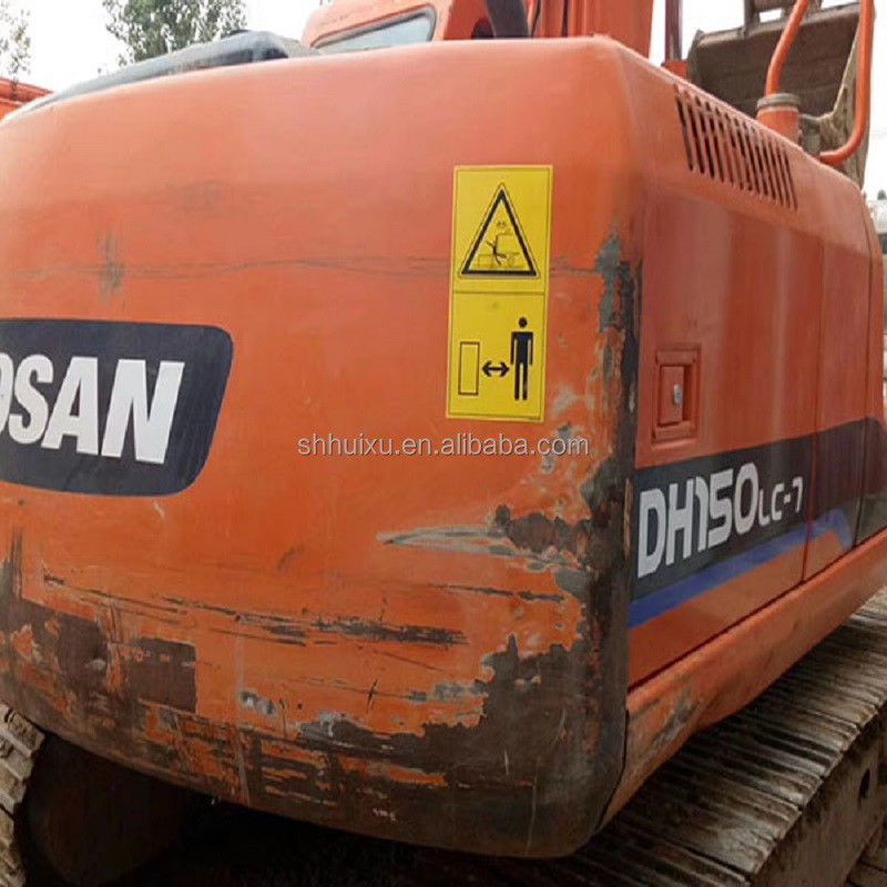 ব্যবহৃত হাইড্রোলিক ক্রলার খনন মেশিন Doosan DH150/দ্বিতীয় হাতের গুণমান DOOSAN DH150 কম দামের সাথে বিক্রি