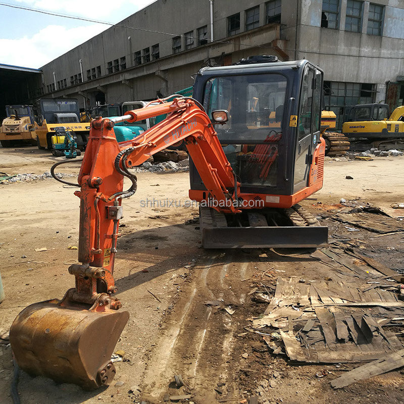 হিটাচি স্টক ব্যবহৃত মিনি খননকারী জাপানি HITACHI 20-2 বিক্রয়ের জন্য/দ্বিতীয় হাত ছোট ক্রলার খননকারী ভাল অবস্থায় HITACHI 20-2