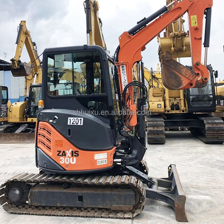 হিটাচি স্টক ব্যবহৃত মিনি খননকারী জাপানি HITACHI 30 বিক্রয়ের জন্য/দ্বিতীয় হাত ছোট ক্রলার খননকারী ভাল অবস্থায় HITACHI 30