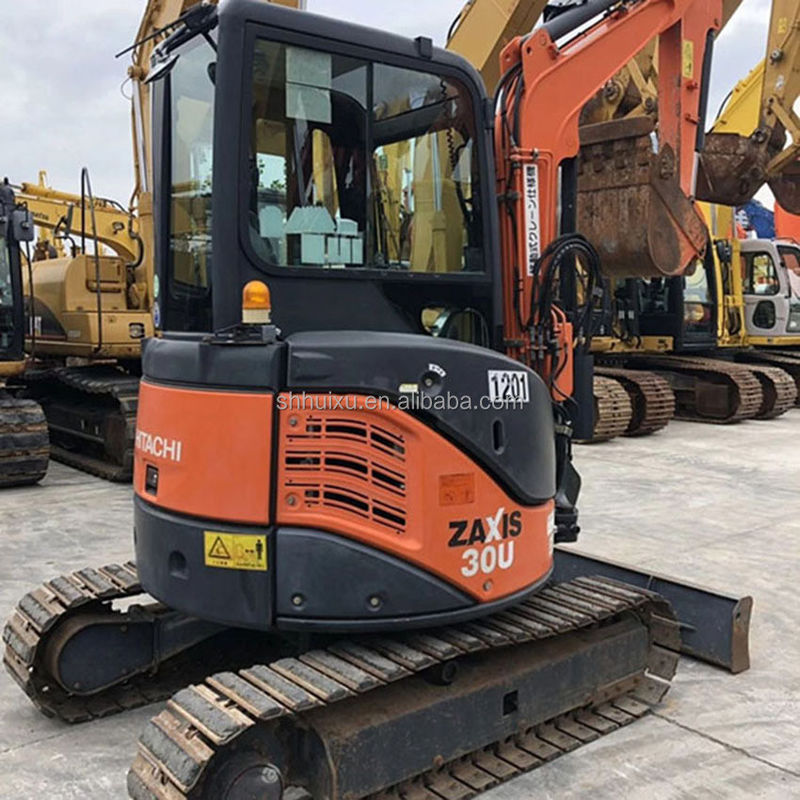 হিটাচি স্টক ব্যবহৃত মিনি খননকারী জাপানি HITACHI 30 বিক্রয়ের জন্য/দ্বিতীয় হাত ছোট ক্রলার খননকারী ভাল অবস্থায় HITACHI 30