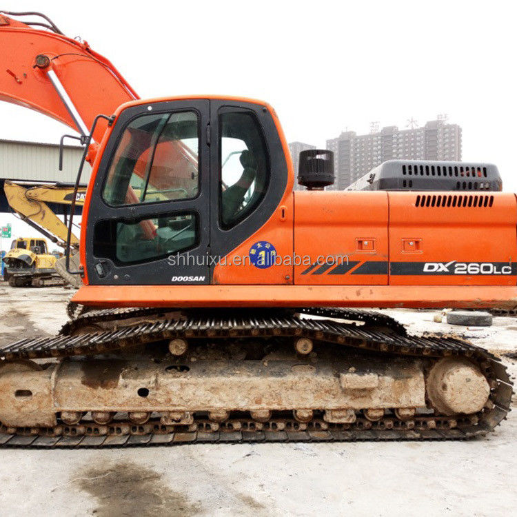 Doosan গরম বিক্রয় চমৎকার মানের সেকেন্ড হ্যান্ড হাইড্রোলিক ক্রলার খননকারী DOOSAN DX260 কোরিয়া উৎপত্তি/ব্যবহৃত খননকারী মেশিন সেরা বিক্রয় ভাল দাম