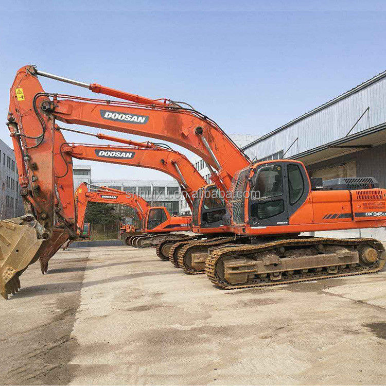 Doosan গরম বিক্রয় চমৎকার মানের সেকেন্ড হ্যান্ড হাইড্রোলিক ক্রলার খননকারী DOOSAN DX345 কোরিয়া উৎপত্তি/ব্যবহৃত খননকারী মেশিন সেরা বিক্রয় ভাল দাম