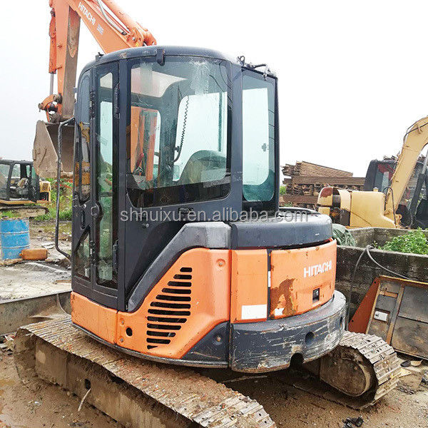 হিটাচি স্টক ব্যবহৃত মিনি খননকারী জাপানি HITACHI 50 বিক্রয়ের জন্য/দ্বিতীয় হাত ছোট ক্রলার খননকারী ভাল অবস্থায় HITACHI 50