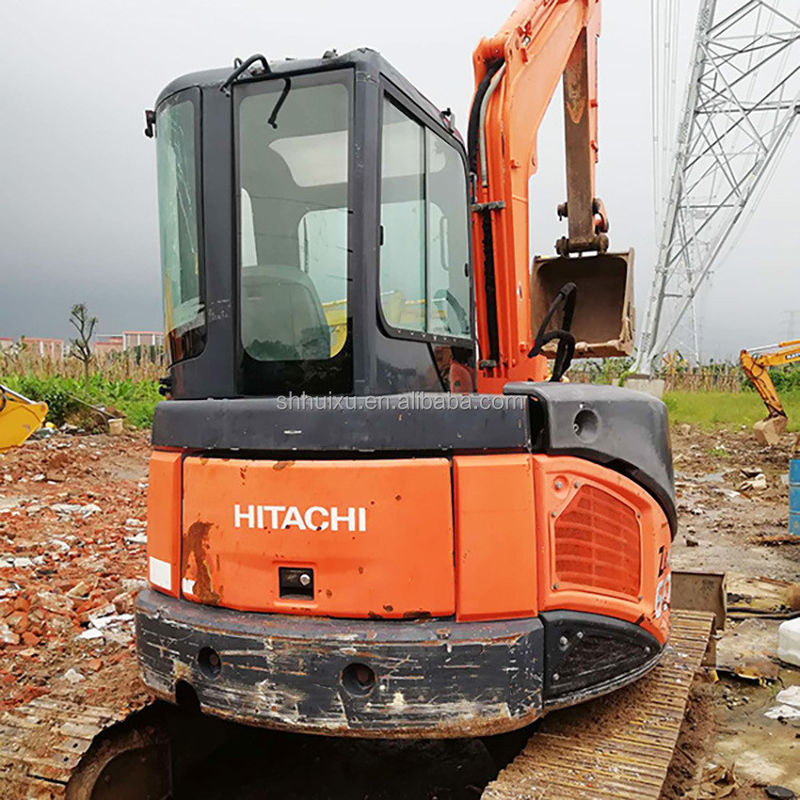 হিটাচি স্টক ব্যবহৃত মিনি খননকারী জাপানি HITACHI 50 বিক্রয়ের জন্য/দ্বিতীয় হাত ছোট ক্রলার খননকারী ভাল অবস্থায় HITACHI 50