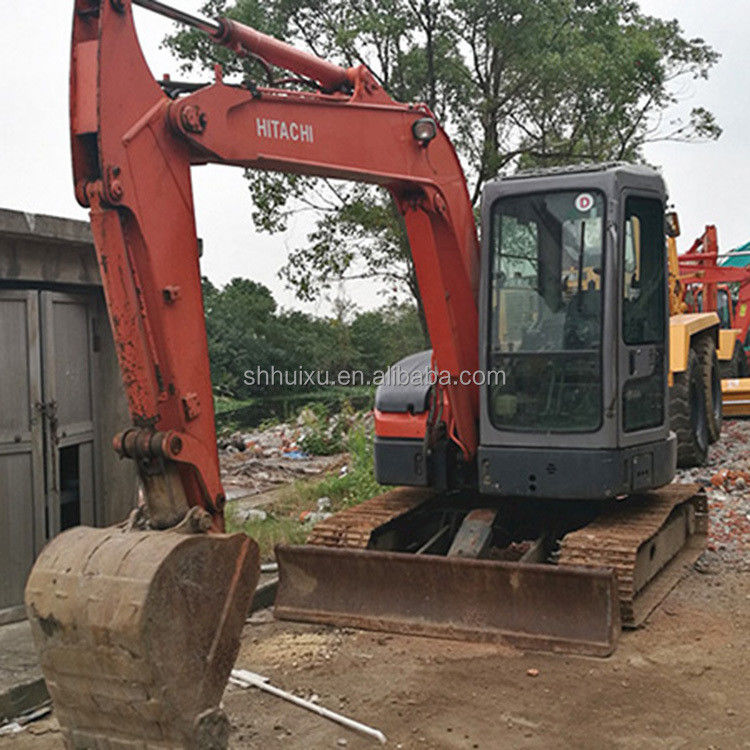 হিটাচি স্টক ব্যবহৃত মিনি খননকারী জাপানি HITACHI 55 বিক্রয়ের জন্য/দ্বিতীয় হাত ছোট ক্রলার খননকারী ভাল অবস্থায় HITACHI 55