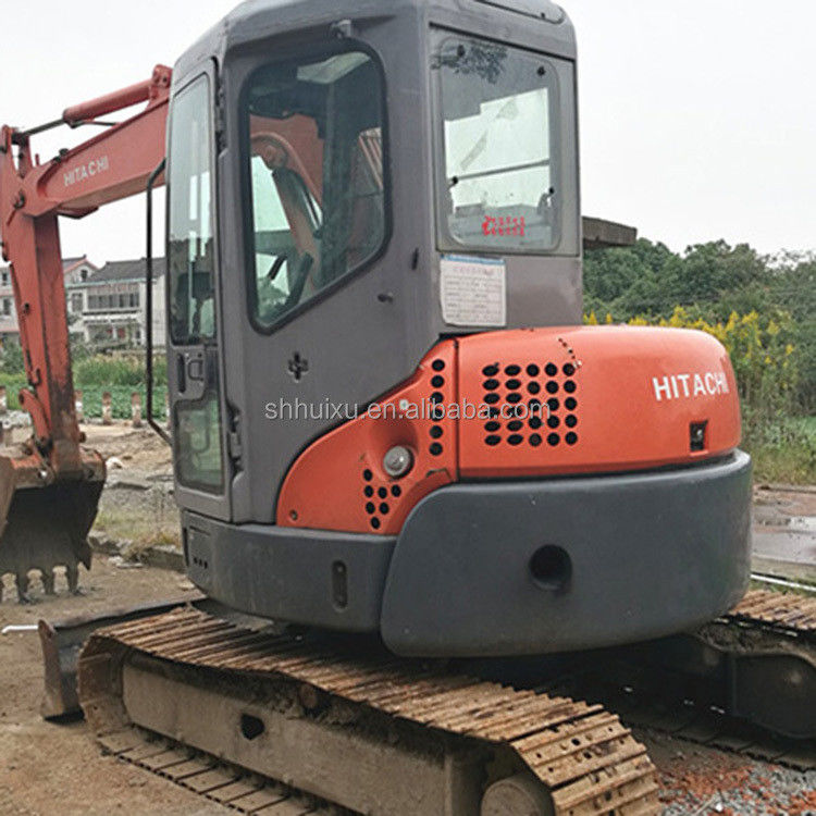 হিটাচি স্টক ব্যবহৃত মিনি খননকারী জাপানি HITACHI 55 বিক্রয়ের জন্য/দ্বিতীয় হাত ছোট ক্রলার খননকারী ভাল অবস্থায় HITACHI 55