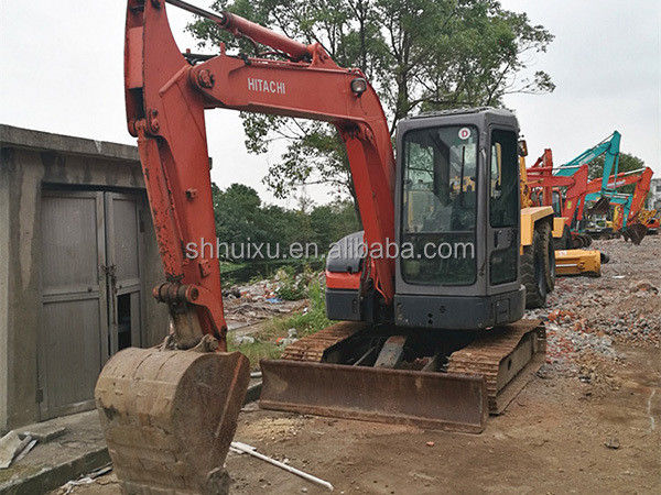হিটাচি স্টক ব্যবহৃত মিনি খননকারী জাপানি HITACHI 55 বিক্রয়ের জন্য/দ্বিতীয় হাত ছোট ক্রলার খননকারী ভাল অবস্থায় HITACHI 55