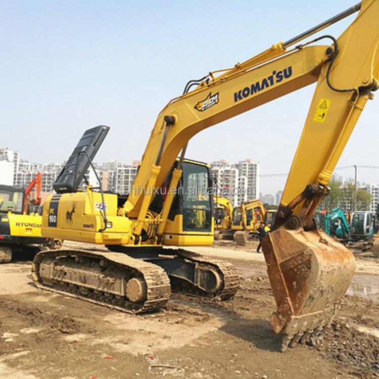 Komatsu ব্যবহৃত Komatsu PC160-7 ক্রলার খননকারী বিক্রয়ের জন্য দ্বিতীয় হাত খননকারী মেশিন Komatsu খননকারী