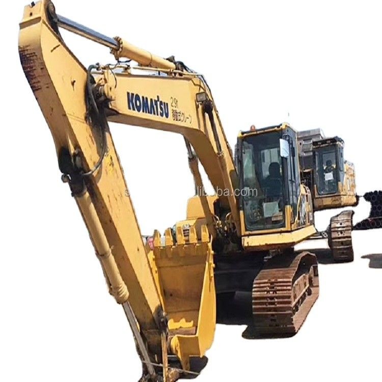 Komatsu ব্যবহৃত Komatsu PC205 ক্রলার খননকারী ভাল মানের বিক্রয়ের জন্য দ্বিতীয় হাত খননকারী মেশিন Komatsu খননকারী