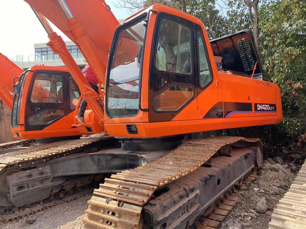 Doosan গরম বিক্রয় চমৎকার মানের সেকেন্ড হ্যান্ড হাইড্রোলিক ক্রলার খননকারী DOOSAN DH420 ব্যবহৃত খনন মেশিন সেরা বিক্রয়