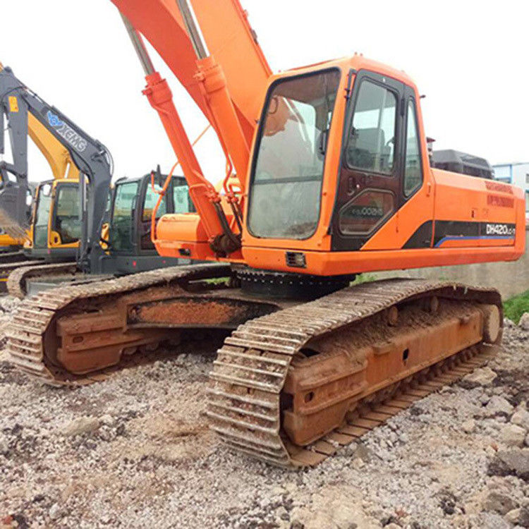 Doosan গরম বিক্রয় চমৎকার মানের সেকেন্ড হ্যান্ড হাইড্রোলিক ক্রলার খননকারী DOOSAN DH420 ব্যবহৃত খনন মেশিন সেরা বিক্রয়