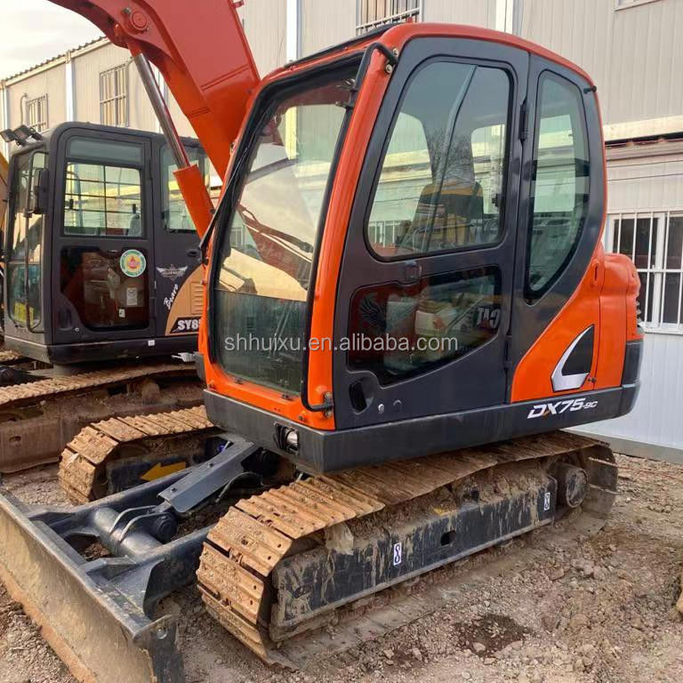কোরিয়া উৎপত্তি ব্যবহৃত মিনি খননকারী Doosan75 মানের নির্মাণ মেশিন/দ্বিতীয় হাত জলবাহী ক্রলার খননকারী DOOSAN75 গরম বিক্রয়