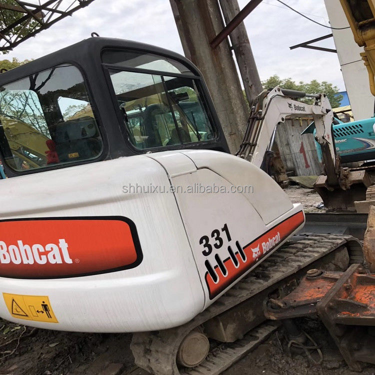সেকেন্ড হ্যান্ড ভাল মানের ক্রলার এক্সক্যাভার BOBCAT331 3.1T ব্যবহৃত এক্সক্যাভার খনন মেশিন বিক্রয়ের জন্য