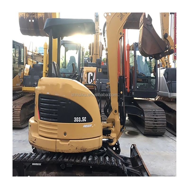 ভাল মানের ব্যবহৃত হাইড্রোলিক মিনি খননকারী CAT303.5 সেকেন্ড হ্যান্ড ছোট ক্রলার গর্ত খননকারী বিক্রয়ের জন্য গর্ত স্টক মধ্যে