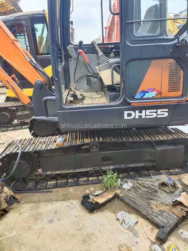 Doosan গরম বিক্রয় মিনি খননকারী ব্যবহৃত doosan ex55 সেকেন্ড হ্যান্ড হাইড্রোলিক ক্রলার খননকারী DOOSAN DH55 কোরিয়া উৎপত্তি