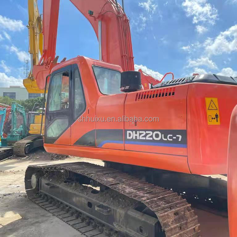 Doosan গরম বিক্রয় doosan dh220lc ব্যবহৃত খননকারী/ব্যবহৃত খননকারী মেশিন Doosan DH220-7 কোরিয়া উৎপত্তি বিক্রয়ের জন্য