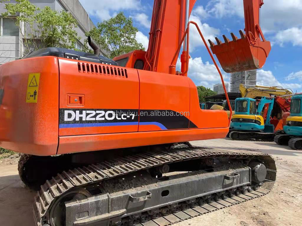 Doosan গরম বিক্রয় doosan dh220lc ব্যবহৃত খননকারী/ব্যবহৃত খননকারী মেশিন Doosan DH220-7 কোরিয়া উৎপত্তি বিক্রয়ের জন্য