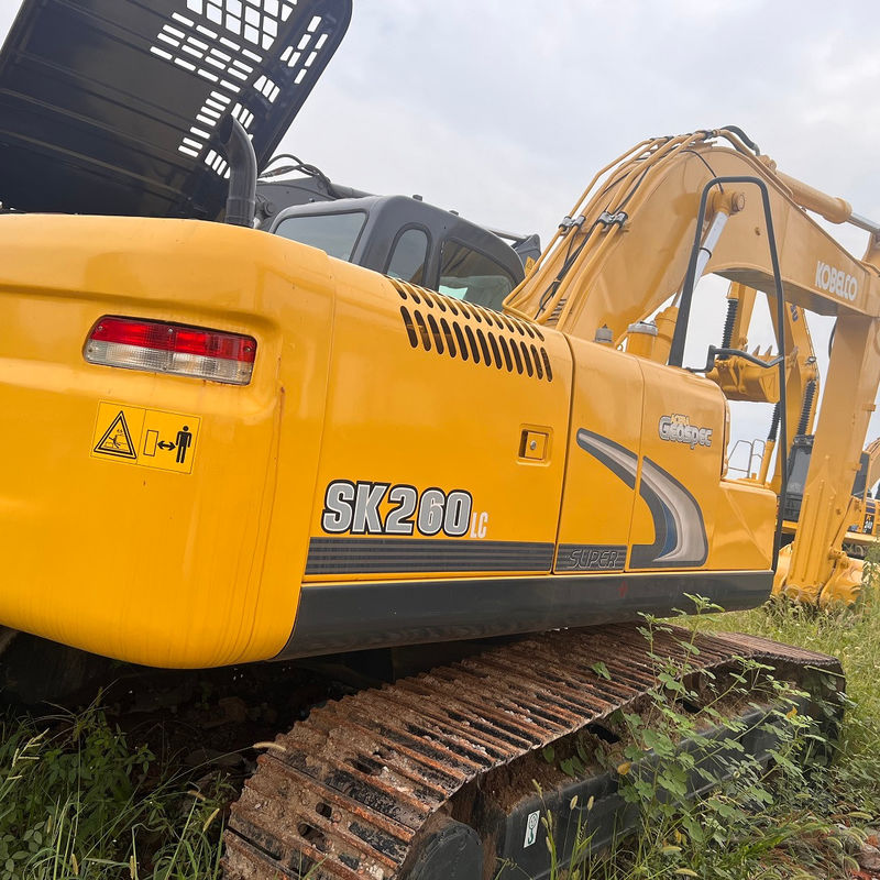 ব্যবহৃত খননকারী Kobelco SK260 সেকেন্ড হ্যান্ড খননকারী ব্যবহৃত যন্ত্রপাতি 26 টন হাত মাটি খননকারী ব্যবহৃত খননকারী