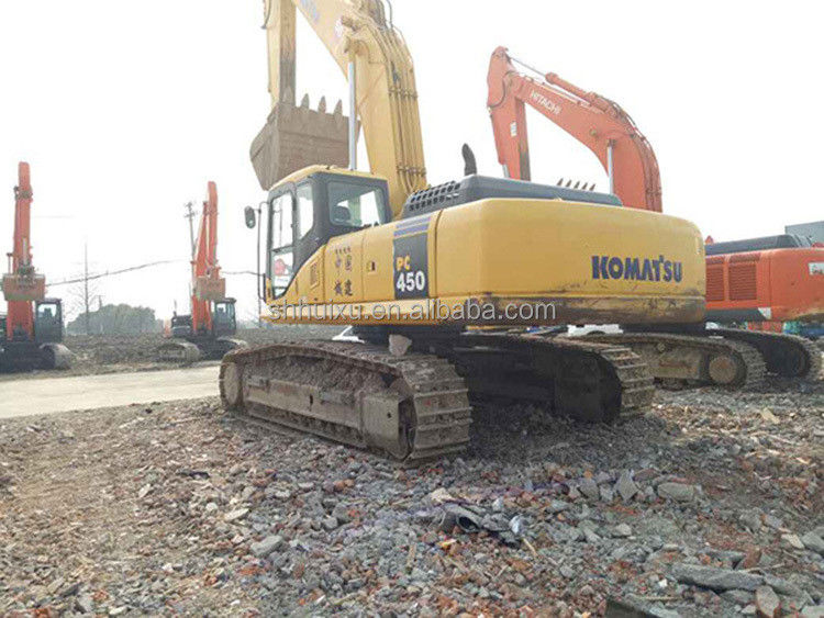হাই পারফরম্যান্স ব্যাক-অ্যাক্টিং ফাটল হাইড্রোলিক মাঝারি আকারের ব্যবহৃত ক্রলার এক্সক্যাভেটর Komatsu450 বিক্রয়ের জন্য