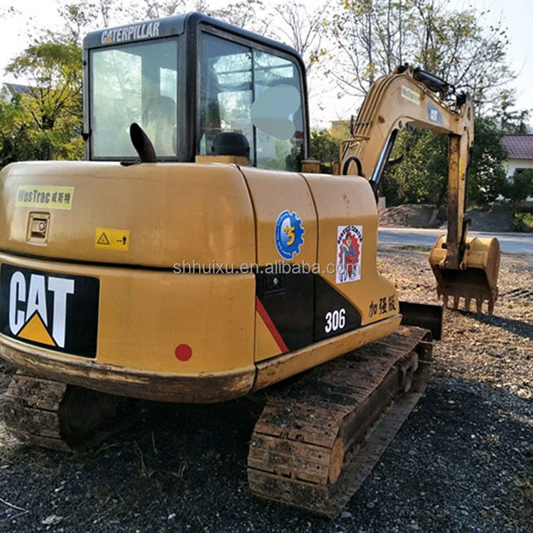 ব্যবহৃত Caterpillar Excavator সেকেন্ড হ্যান্ড ছোট হাইড্রোলিক ক্রলার Excavator CAT306 ভাল মানের Caterpillar স্টক আছে
