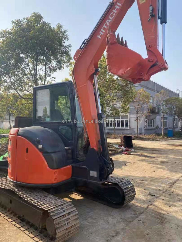 হিটাচি গরম বিক্রয় সেকেন্ড হ্যান্ড হাইড্রোলিক ক্রলার খননকারী ভাল অবস্থায় হিটাচি 55 সস্তা দাম ব্যবহৃত মিনি খননকারী জাপানি
