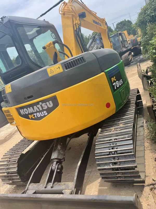Komatsu ব্যবহৃত komatsu pc78us ক্রলার খননকারী ব্যবহৃত নির্মাণ মেশিন খননকারী PC78US ভাল মানের Komatsu খননকারী