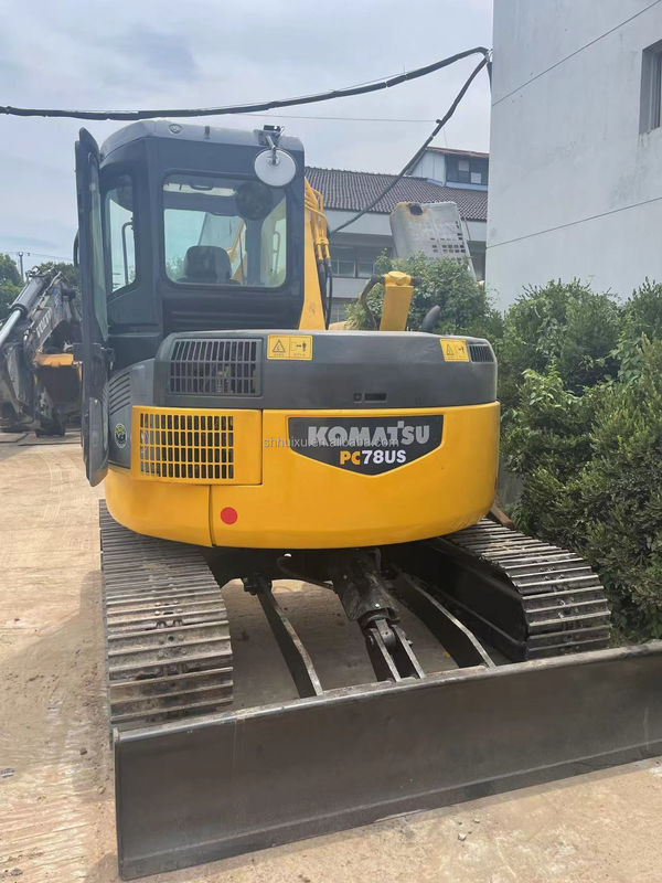 Komatsu ব্যবহৃত komatsu pc78us ক্রলার খননকারী ব্যবহৃত নির্মাণ মেশিন খননকারী PC78US ভাল মানের Komatsu খননকারী