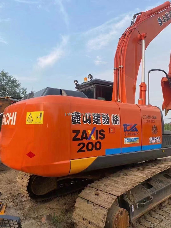 হিটাচি স্টক হিটাচি ZX200-3 সেকেন্ড হ্যান্ড হাইড্রোলিক ক্রলার খননকারী ভাল অবস্থা/ব্যবহৃত খননকারী মেশিন হিটাচি ZX200-3 সস্তা দাম