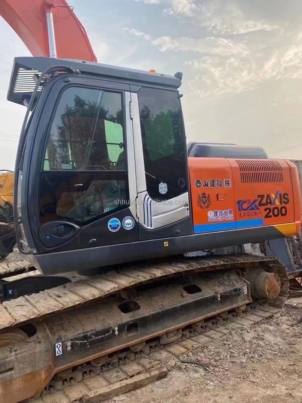 হিটাচি স্টক হিটাচি ZX200-3 সেকেন্ড হ্যান্ড হাইড্রোলিক ক্রলার খননকারী ভাল অবস্থা/ব্যবহৃত খননকারী মেশিন হিটাচি ZX200-3 সস্তা দাম