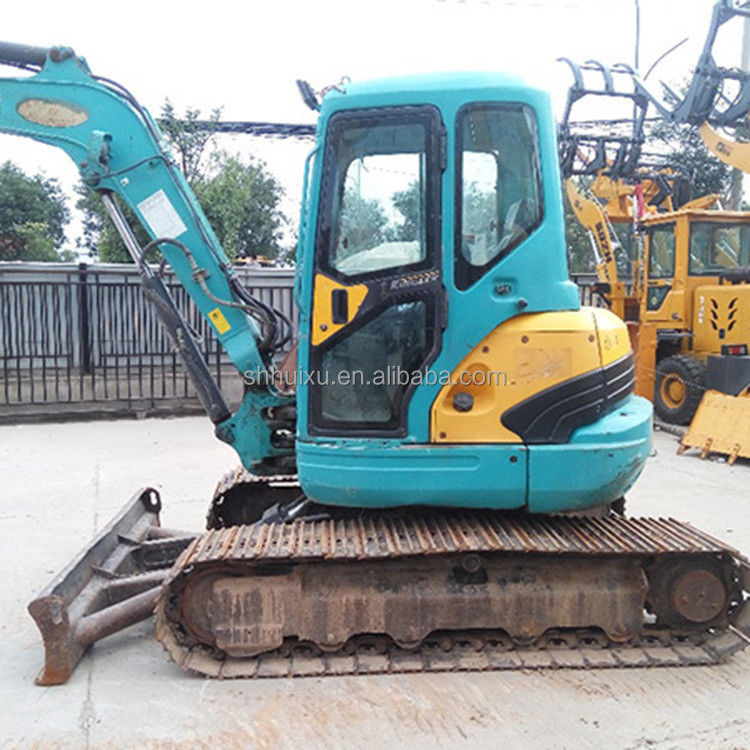 জাপান মানের ব্যবহৃত খননকারী Kubota 161 ছোট 6.1 টন মিনি দ্বিতীয় হাত ক্রলার খননকারী