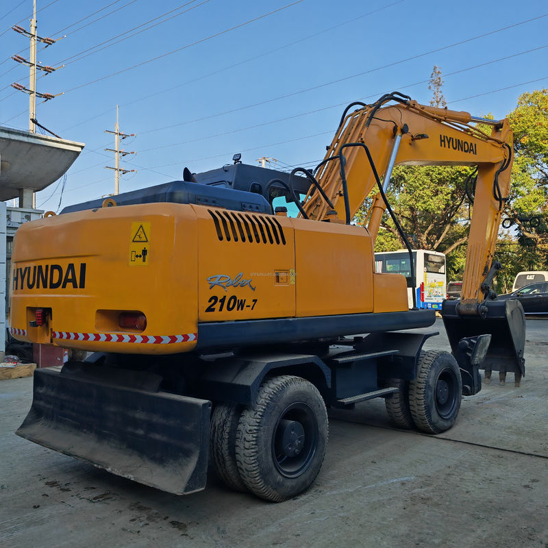 21 টন চাকা excavator ব্যবহৃত Hyundai বিক্রয়ের উপর স্টক নতুন আগমন ব্যবহৃত Hyundai 210 excavator বিক্রয়ের উপর