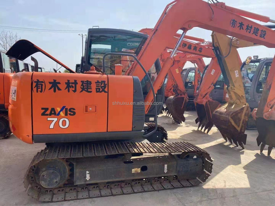 হিটাচি গরম বিক্রয় উচ্চ মানের হিটাচি ZX70 সেকেন্ড হ্যান্ড হাইড্রোলিক ক্রলার খননকারী/ব্যবহৃত মিনি খননকারী হিটাচি ZX70 সস্তা দাম