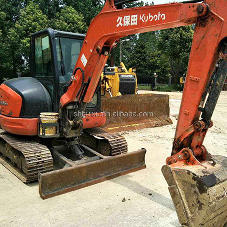 ব্যবহৃত মিনি খননকারী Kubota55 জাপান উৎপত্তি সস্তা দাম/দ্বিতীয় হাত হাইড্রোলিক ক্রলার Excavator Kubota55 উচ্চ মানের