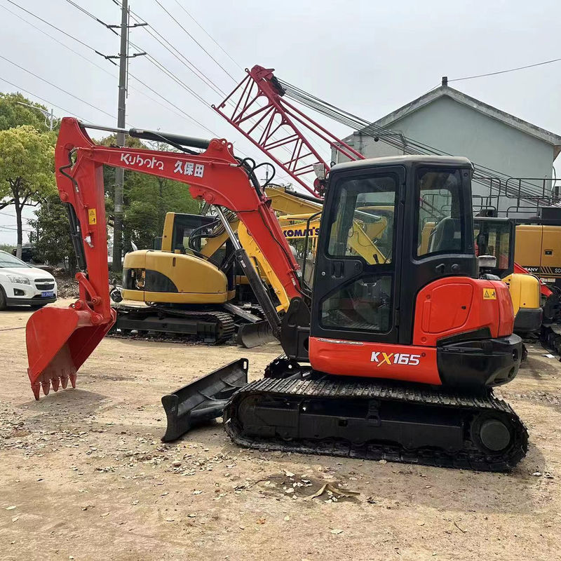 ব্যবহৃত মিনি খননকারী Kubota165 জাপান উৎপত্তি সস্তা দাম/দ্বিতীয় হাত জলবাহী ক্রলার খননকারী Kubota165 উচ্চ মানের