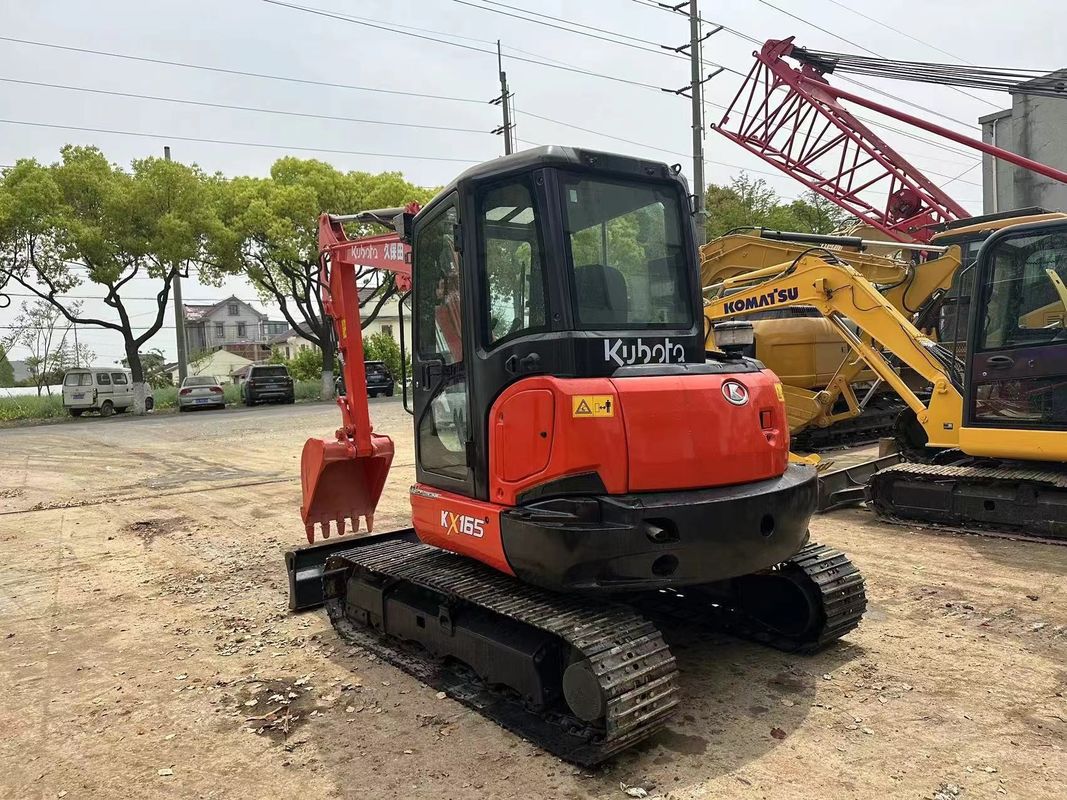 ব্যবহৃত মিনি খননকারী Kubota165 জাপান উৎপত্তি সস্তা দাম/দ্বিতীয় হাত জলবাহী ক্রলার খননকারী Kubota165 উচ্চ মানের