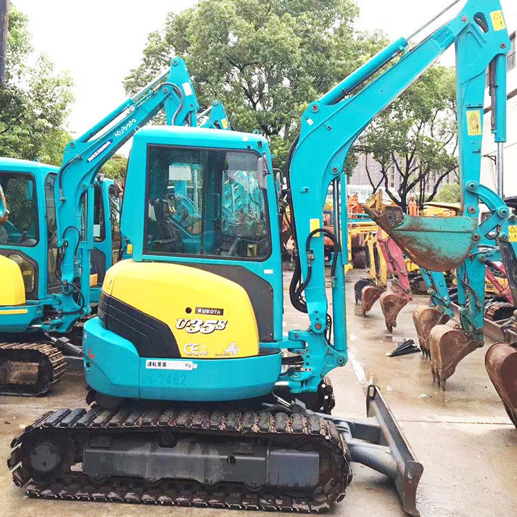 ক্রলার খননকারী ব্যবহৃত KUBOTA35 KXU35/ দ্বিতীয় হাত জাপান ইঞ্জিন KUBOTA KX35 KX U35 35