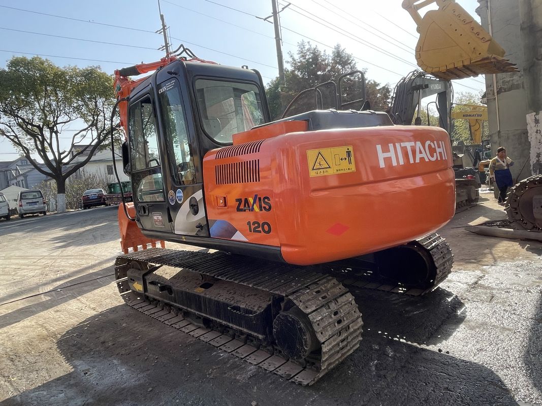 ব্যবহৃত খননকারী হিটাচি ZX120 খননকারী যন্ত্রপাতি 12 টন সেকেন্ড হ্যান্ড খননকারী বিল্ডিং হিটাচি ZX120 নির্মাণ যন্ত্রপাতি