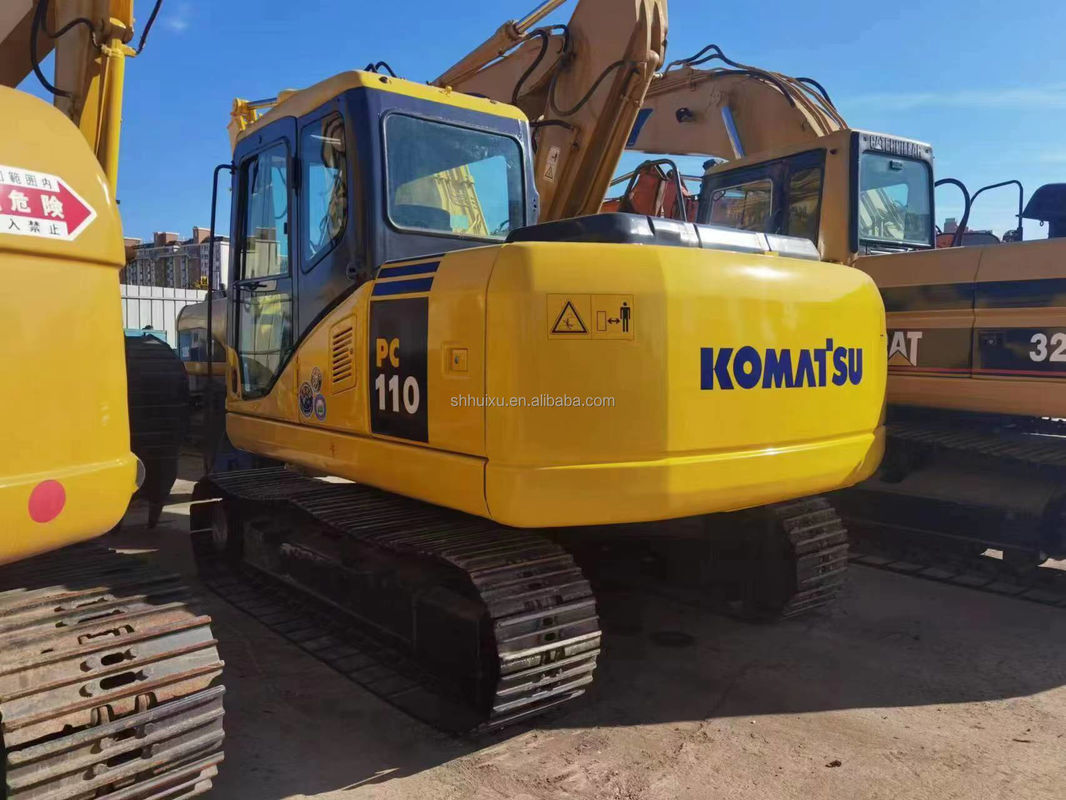 হস্ত ব্যবহৃত জমিন খননকারী Komatsu PC110 ব্যবহৃত যন্ত্রপাতি হস্ত ব্যবহৃত পোস্ট গর্ত খননকারী বিক্রয়ের জন্য দ্বিতীয় হাত খননকারী
