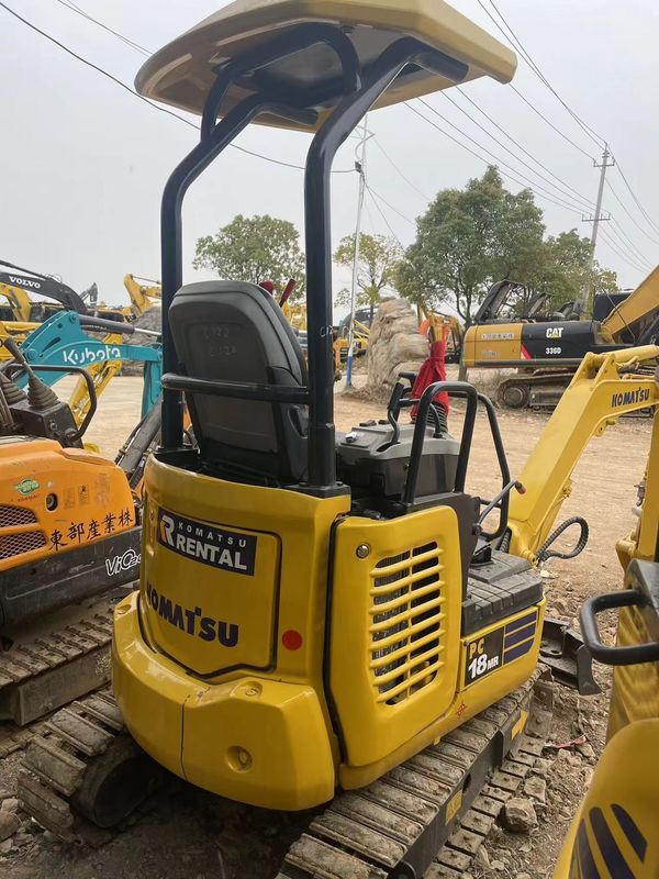 ব্যবহৃত মিনি খননকারী Komatsu PC18 ছোট খননকারী ব্যবহৃত যন্ত্রপাতি বিক্রয়ের জন্য ব্যবহৃত মিনি খননকারী ব্যবহৃত দ্বিতীয় হাত খননকারী