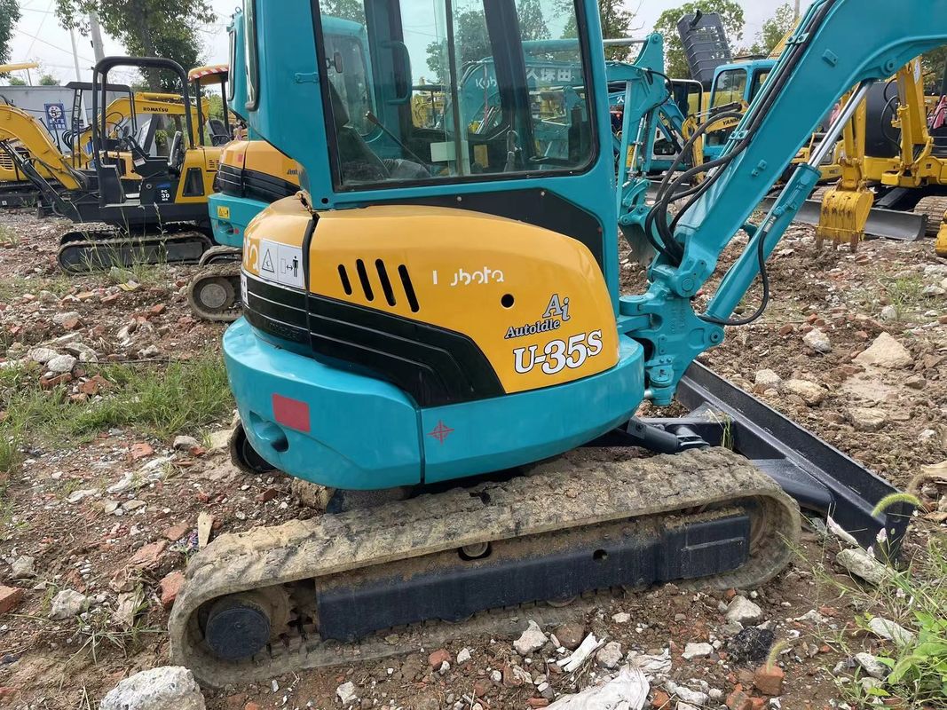 ব্যবহৃত মিনি কুবোটা U35S খননকারী জাপানে ব্যবহৃত মিনু খননকারী কুবোটা U35 মিনি খননকারী
