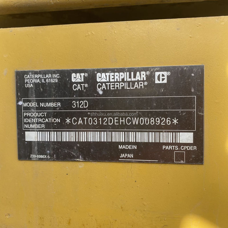 ভাল মানের 12t ব্যবহৃত CAT 312d ক্রলার খননকারী ভাল দাম বিক্রয়ের জন্য CAT 303 cat 306 খননকারী