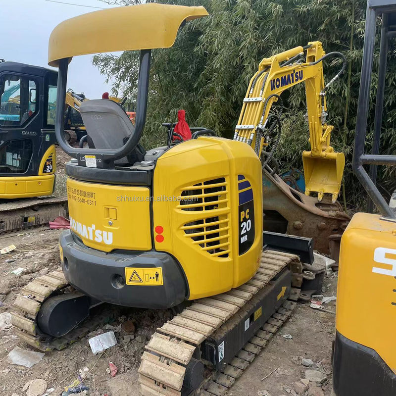 মিনি খননকারী Komatsu PC20 ক্যাবিন ছাড়া ছোট খননকারী মিনি খননকারীর জন্য বিক্রয়