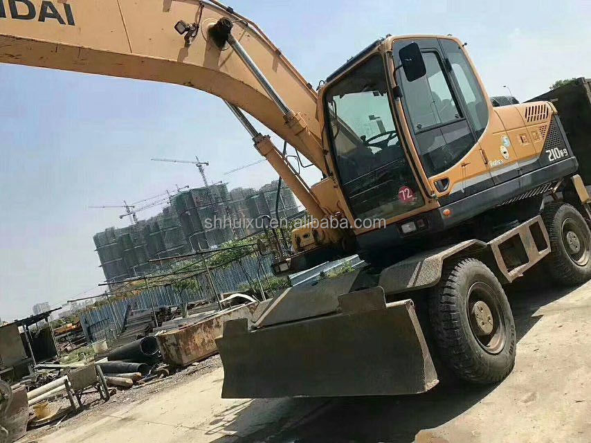 কোরিয়া অরিজিনাল ২০১৪ ব্যবহৃত হুন্ডাই r210w-9 চাকা খননকারী/ টায়ার মেশিন R210w-9 হুন্ডাই বিক্রয়ের জন্য