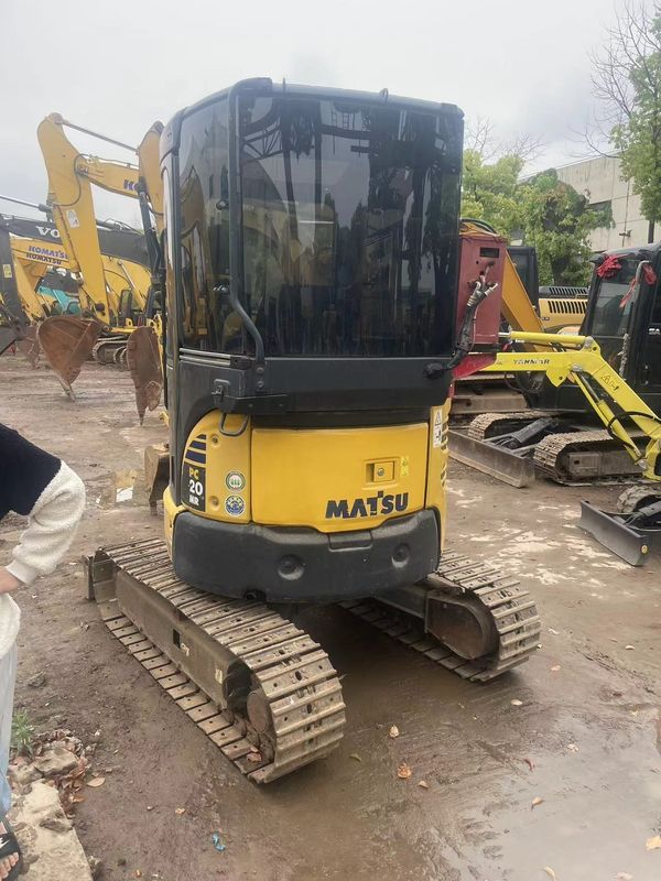 কম দাম স্টক excavator crawler Komatsu PC20 সঙ্গে ক্যাব excavator দ্বিতীয় হাত জাপান ব্যবহৃত Komatsu হাইড্রোলিক crawler excavator ব্যবহৃত