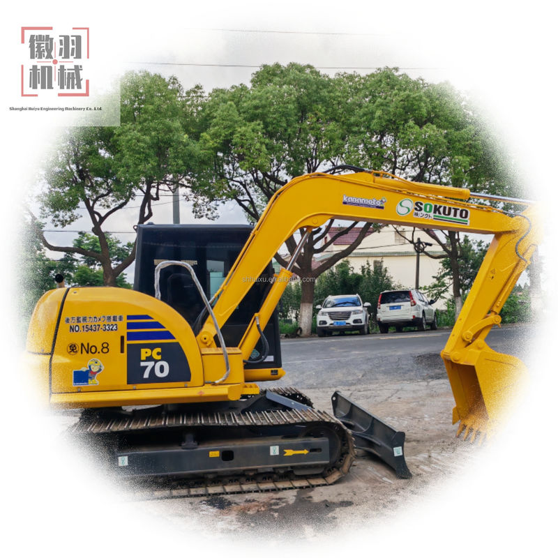 ব্যবহৃত খননকারী Komatsu pc60 70 নির্মাণ সরঞ্জাম ক্রলার খননকারী মূল মার্কিন যুক্তরাষ্ট্র খননকারী গরম বিক্রয়