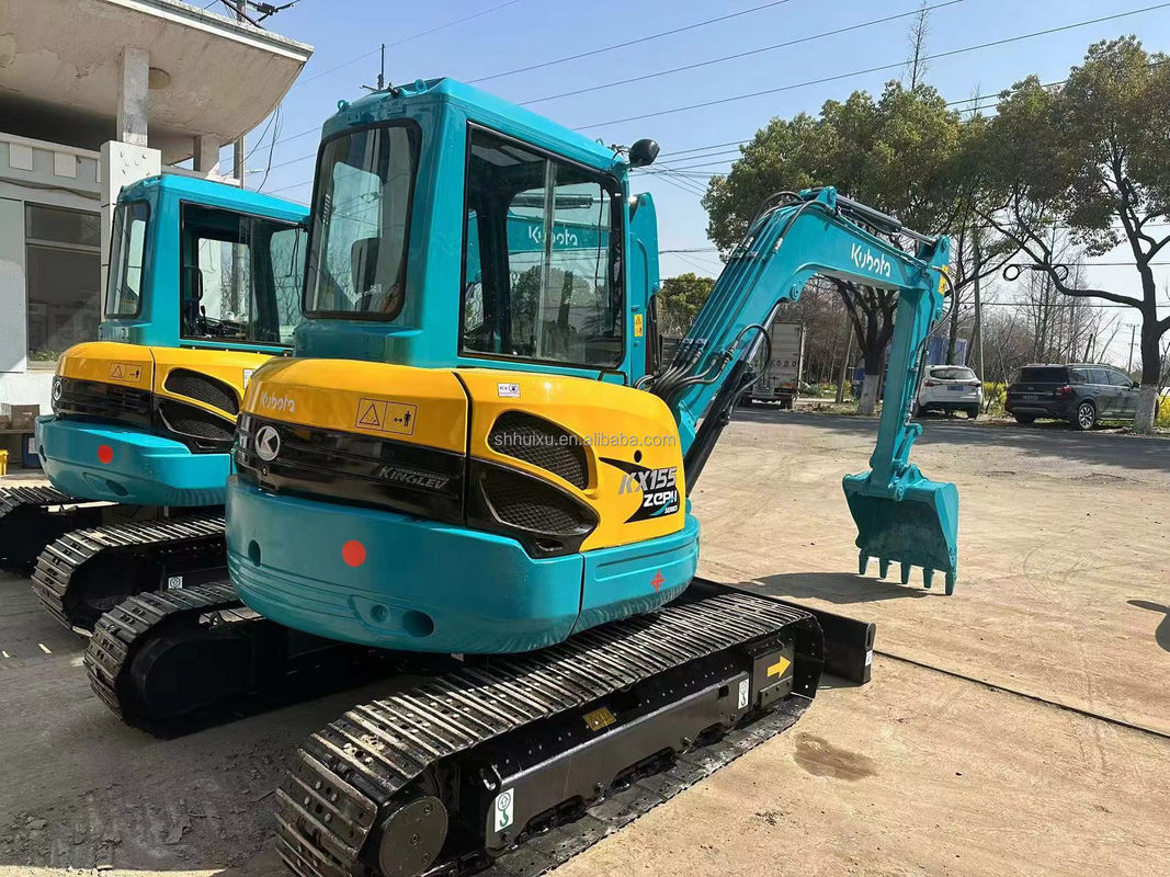 ব্যবহৃত মিনি Kubota 155 খননকারক ব্যবহৃত ছোট যন্ত্রপাতি Kubota খননকারক দ্বিতীয় হাতের জন্য খননকারক খননকারক Kubota