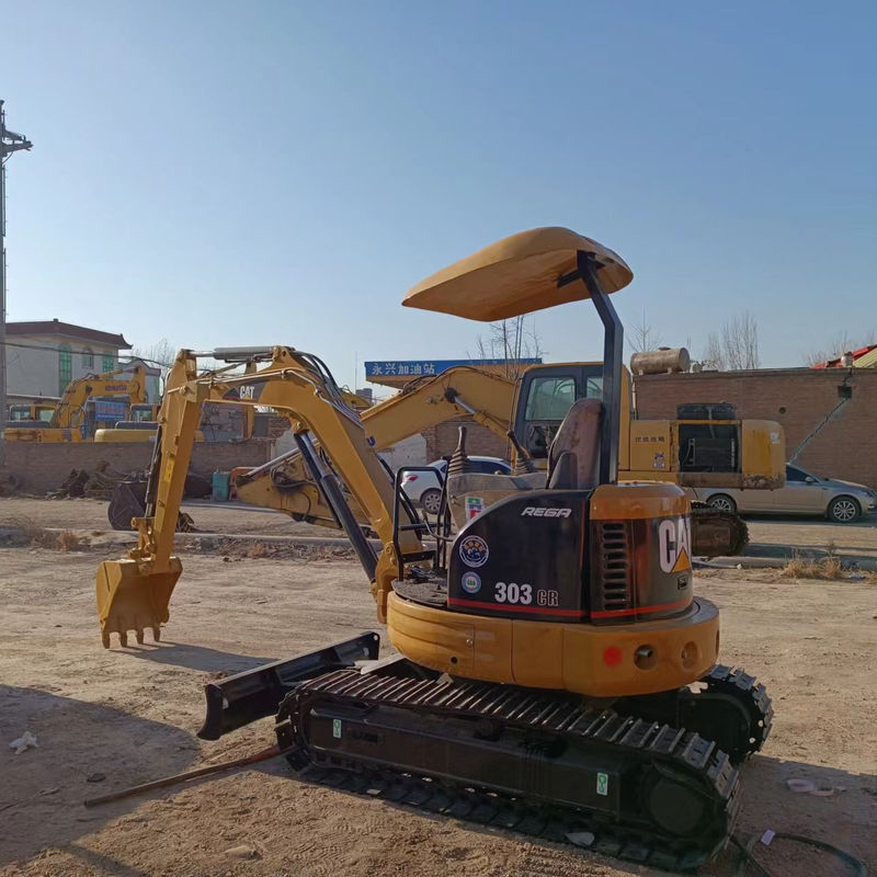 ব্যবহৃত মিনি খননকারী CAT303 ড্রাইভিং ছাড়া ক্যাবিন হাত পৃথিবী খননকারী চীন মিনি খননকারী