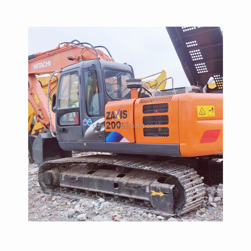 ব্যবহৃত জাপানি হিটাচি এক্স২০০ ক্রলার Excavator নির্মাণ সেকেন্ড হ্যান্ড ভাল অবস্থায় হিটাচি zx200
