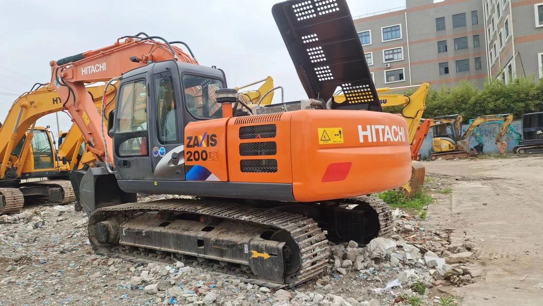 ব্যবহৃত জাপানি হিটাচি এক্স২০০ ক্রলার Excavator নির্মাণ সেকেন্ড হ্যান্ড ভাল অবস্থায় হিটাচি zx200